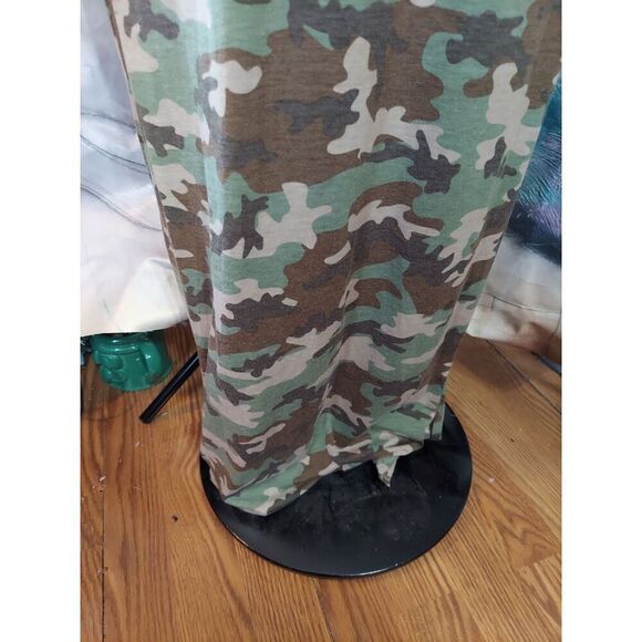 Bobbie Brook Camouflage Maxi Dress small - Picture 2 of 5